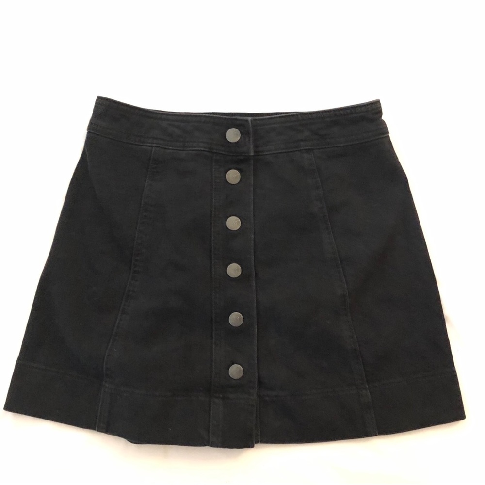Madewell black denim A-line skirt sz. 25